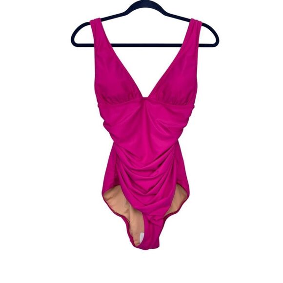 J. Crew Ruched V-Neck Swimsuit NWT - Picture 2 of 7